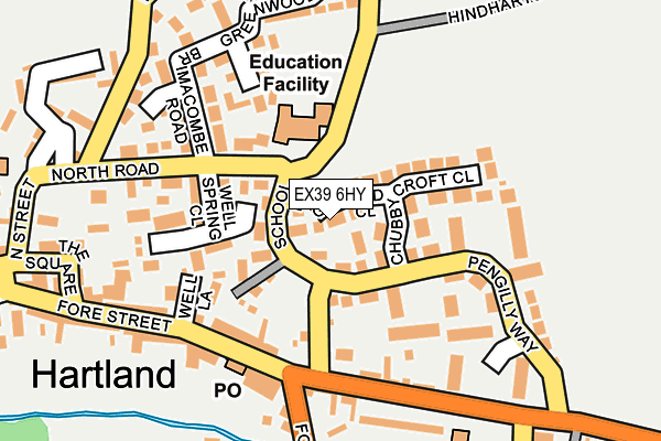 EX39 6HY map - OS OpenMap – Local (Ordnance Survey)