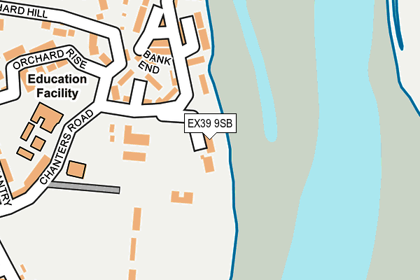 EX39 9SB map - OS OpenMap – Local (Ordnance Survey)