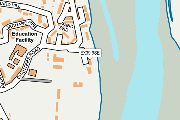 EX39 9SE map - OS OpenMap – Local (Ordnance Survey)