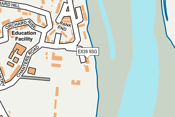 EX39 9SG map - OS OpenMap – Local (Ordnance Survey)