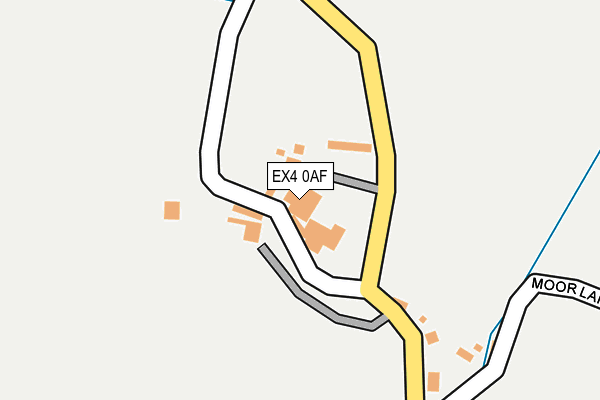 EX4 0AF map - OS OpenMap – Local (Ordnance Survey)