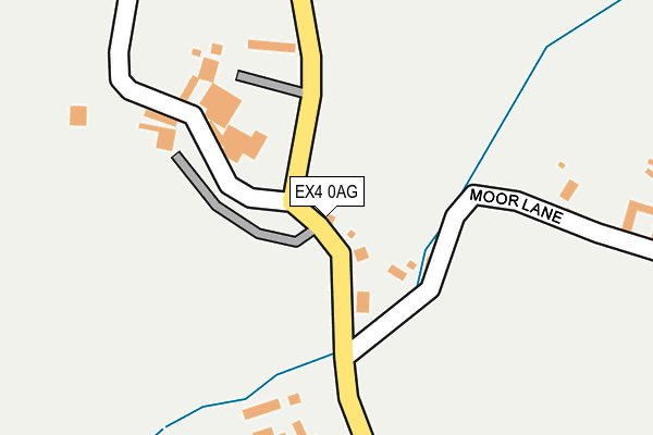 EX4 0AG map - OS OpenMap – Local (Ordnance Survey)