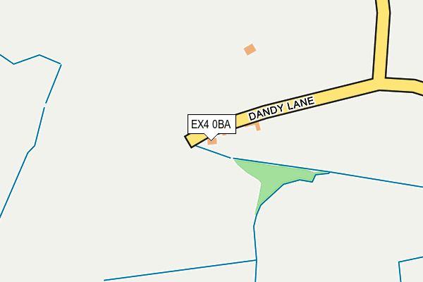 EX4 0BA map - OS OpenMap – Local (Ordnance Survey)