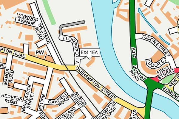 EX4 1EA map - OS OpenMap – Local (Ordnance Survey)