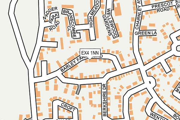 EX4 1NN map - OS OpenMap – Local (Ordnance Survey)