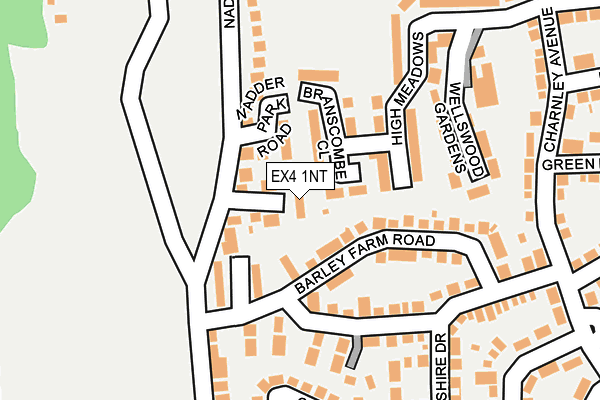 EX4 1NT map - OS OpenMap – Local (Ordnance Survey)