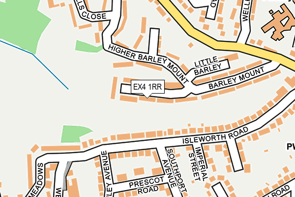 EX4 1RR map - OS OpenMap – Local (Ordnance Survey)