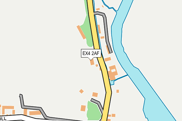 EX4 2AF map - OS OpenMap – Local (Ordnance Survey)