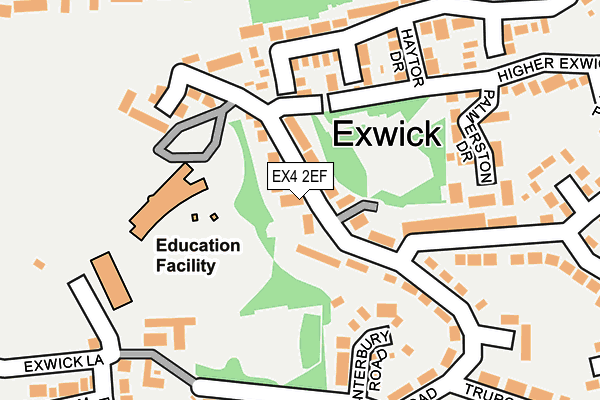 EX4 2EF map - OS OpenMap – Local (Ordnance Survey)