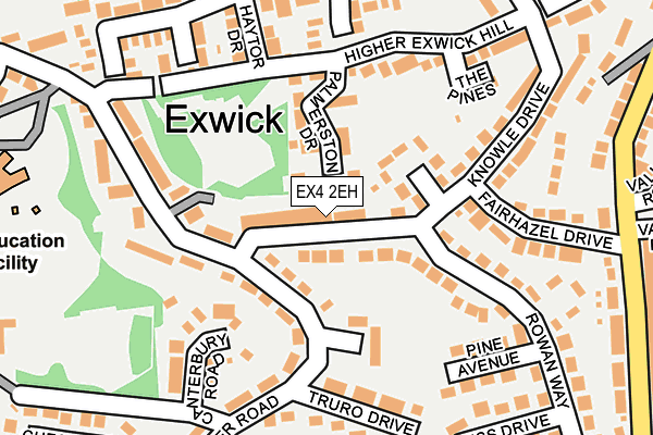 EX4 2EH map - OS OpenMap – Local (Ordnance Survey)
