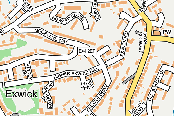 EX4 2ET map - OS OpenMap – Local (Ordnance Survey)