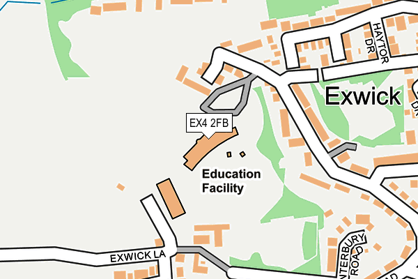 EX4 2FB map - OS OpenMap – Local (Ordnance Survey)