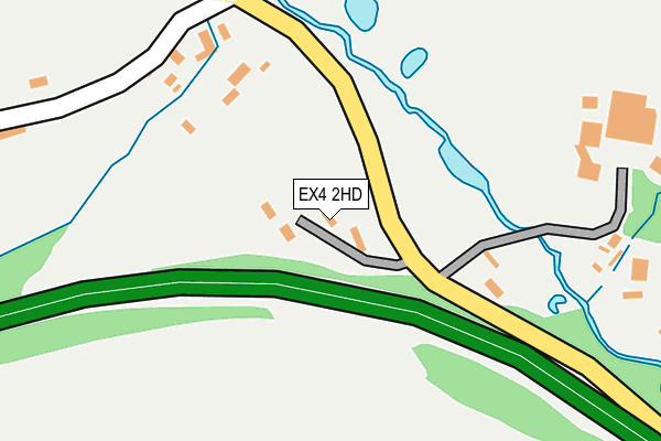 EX4 2HD map - OS OpenMap – Local (Ordnance Survey)