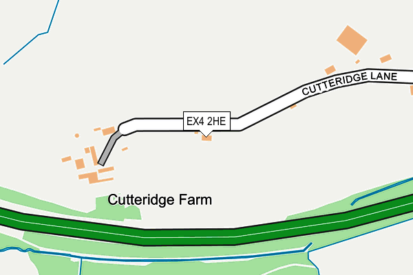 EX4 2HE map - OS OpenMap – Local (Ordnance Survey)