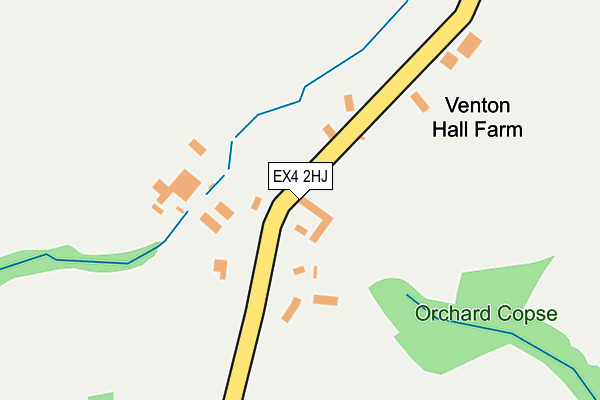 EX4 2HJ map - OS OpenMap – Local (Ordnance Survey)