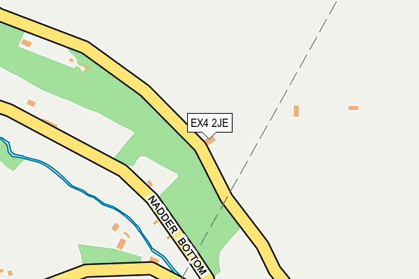 EX4 2JE map - OS OpenMap – Local (Ordnance Survey)