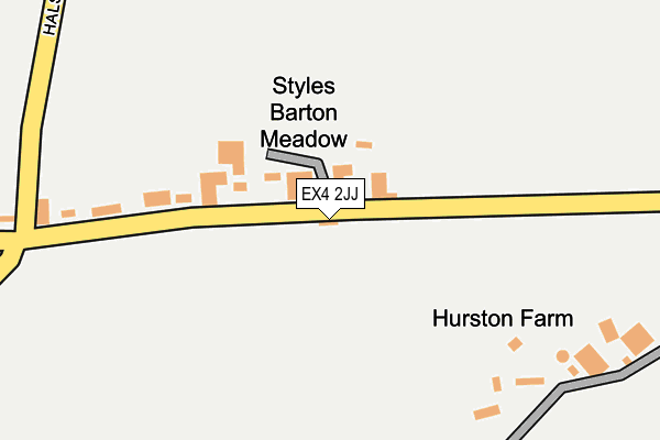 EX4 2JJ map - OS OpenMap – Local (Ordnance Survey)