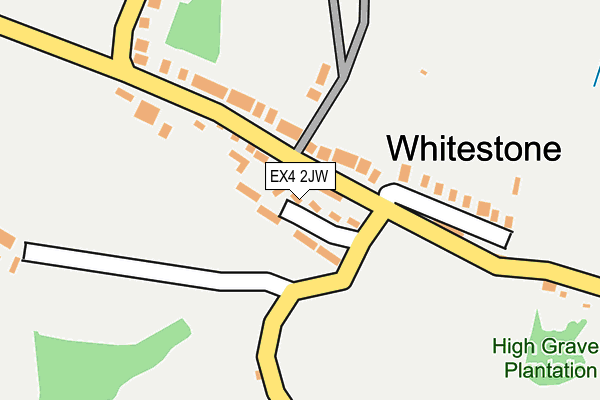 EX4 2JW map - OS OpenMap – Local (Ordnance Survey)