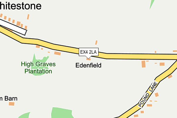 EX4 2LA map - OS OpenMap – Local (Ordnance Survey)