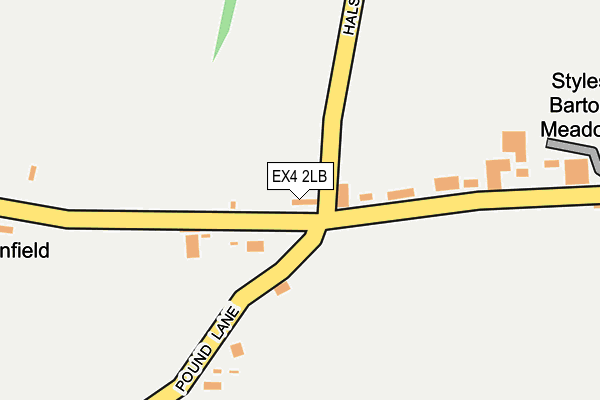 EX4 2LB map - OS OpenMap – Local (Ordnance Survey)