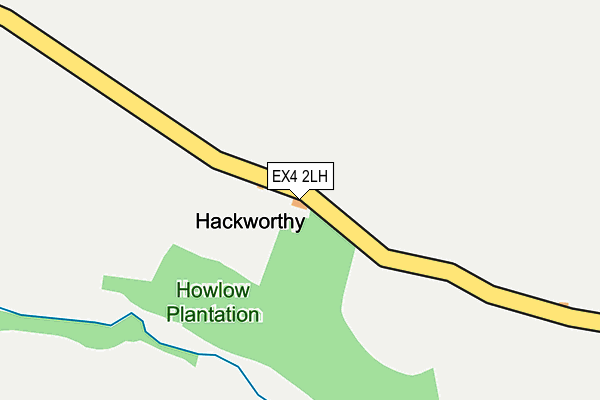 EX4 2LH map - OS OpenMap – Local (Ordnance Survey)