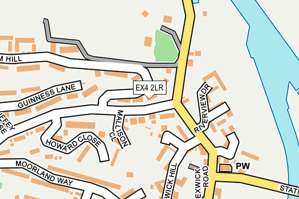 EX4 2LR map - OS OpenMap – Local (Ordnance Survey)