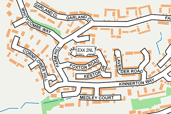 EX4 2NL map - OS OpenMap – Local (Ordnance Survey)
