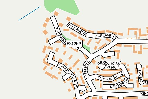 EX4 2NP map - OS OpenMap – Local (Ordnance Survey)