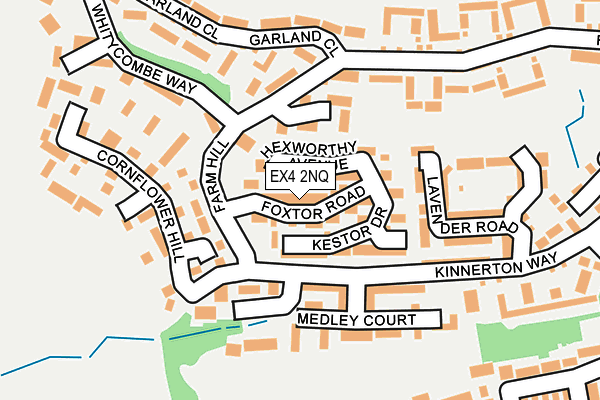 EX4 2NQ map - OS OpenMap – Local (Ordnance Survey)