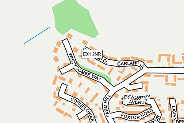 EX4 2NR map - OS OpenMap – Local (Ordnance Survey)