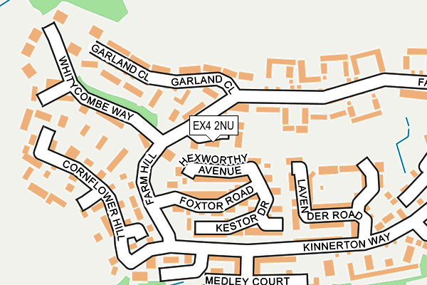 EX4 2NU map - OS OpenMap – Local (Ordnance Survey)