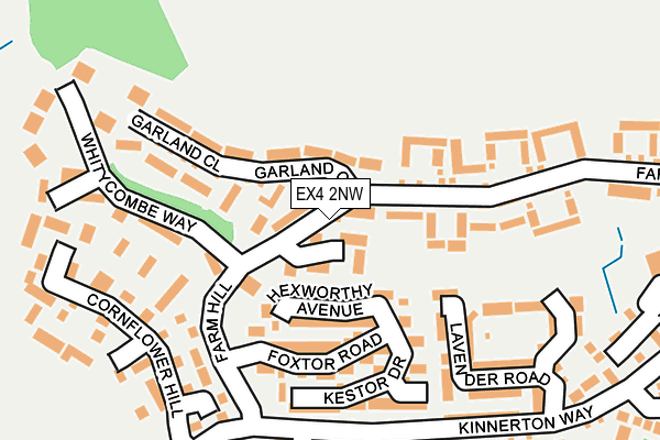 EX4 2NW map - OS OpenMap – Local (Ordnance Survey)