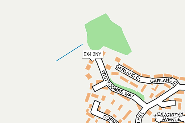 EX4 2NY map - OS OpenMap – Local (Ordnance Survey)