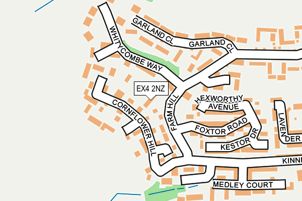 EX4 2NZ map - OS OpenMap – Local (Ordnance Survey)