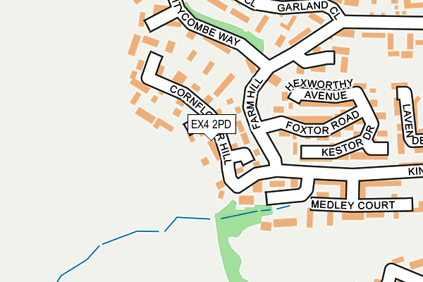 EX4 2PD map - OS OpenMap – Local (Ordnance Survey)