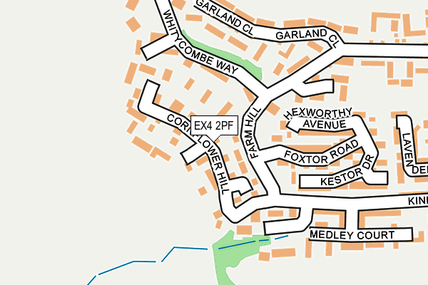 EX4 2PF map - OS OpenMap – Local (Ordnance Survey)