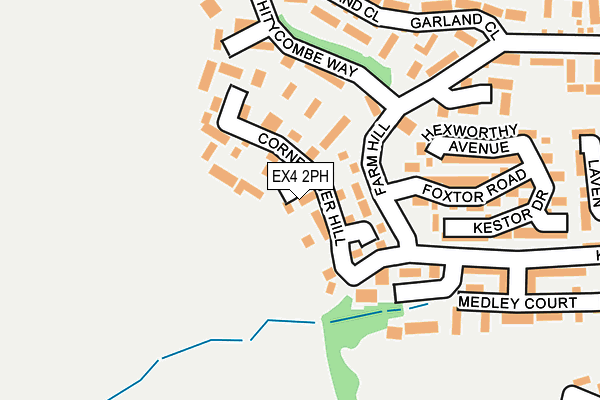 EX4 2PH map - OS OpenMap – Local (Ordnance Survey)