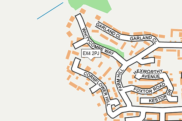 EX4 2PJ map - OS OpenMap – Local (Ordnance Survey)