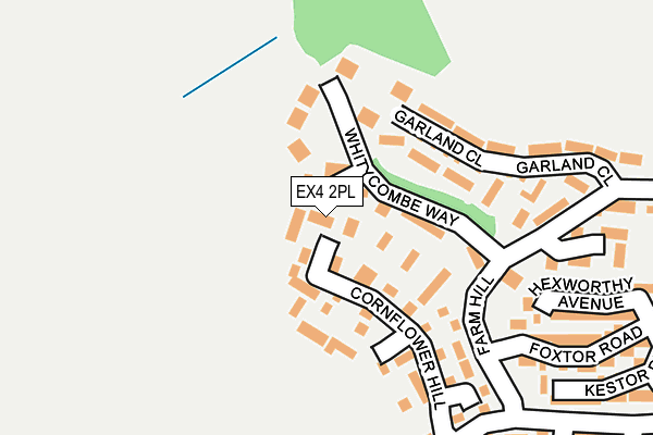 EX4 2PL map - OS OpenMap – Local (Ordnance Survey)