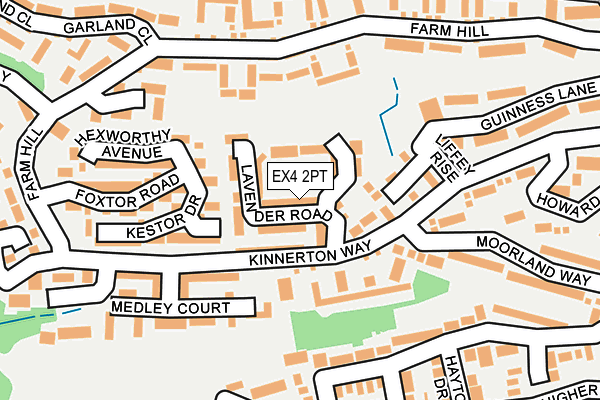 EX4 2PT map - OS OpenMap – Local (Ordnance Survey)