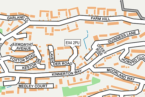 EX4 2PU map - OS OpenMap – Local (Ordnance Survey)