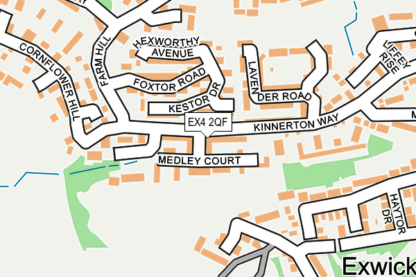 EX4 2QF map - OS OpenMap – Local (Ordnance Survey)