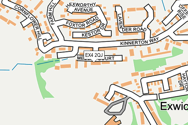EX4 2QJ map - OS OpenMap – Local (Ordnance Survey)