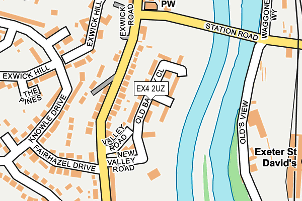 EX4 2UZ map - OS OpenMap – Local (Ordnance Survey)