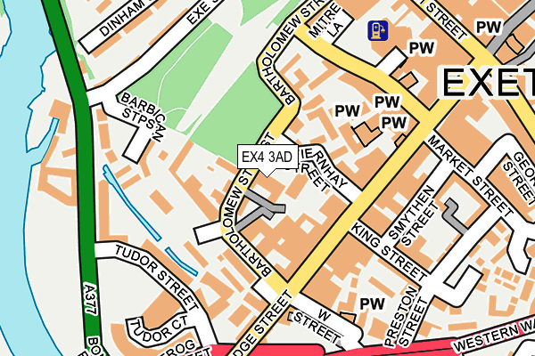 EX4 3AD map - OS OpenMap – Local (Ordnance Survey)