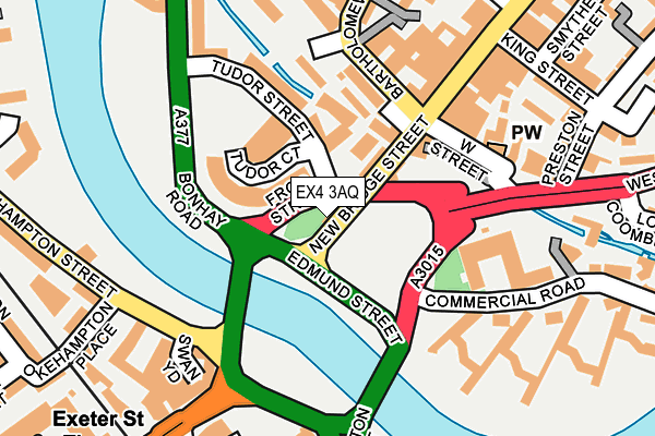 EX4 3AQ map - OS OpenMap – Local (Ordnance Survey)