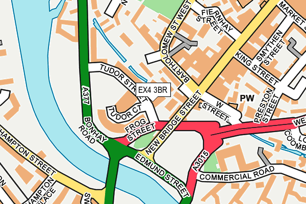 EX4 3BR map - OS OpenMap – Local (Ordnance Survey)