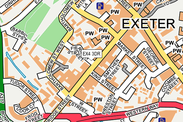 EX4 3DR map - OS OpenMap – Local (Ordnance Survey)
