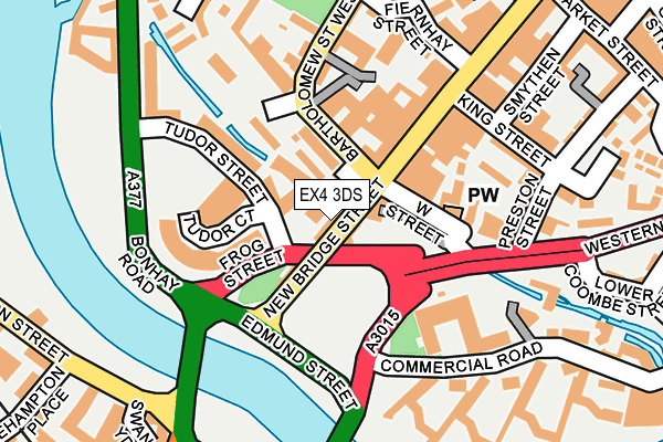 EX4 3DS map - OS OpenMap – Local (Ordnance Survey)