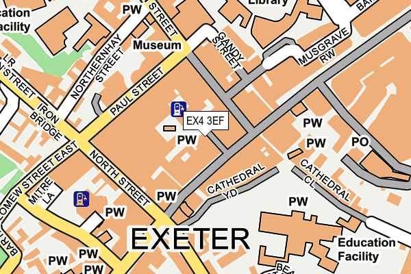 EX4 3EF map - OS OpenMap – Local (Ordnance Survey)